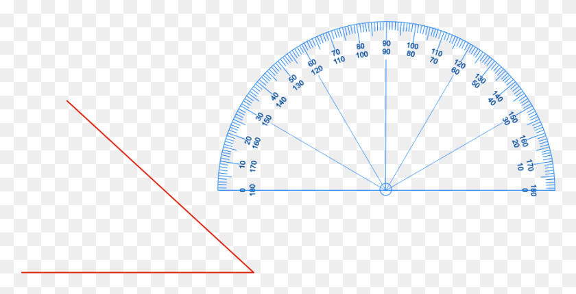 870x413 Place The Centre Of The Protractor Exactly On The Point Protractor Postulate, Gauge, Clock Tower, Tower HD PNG Download