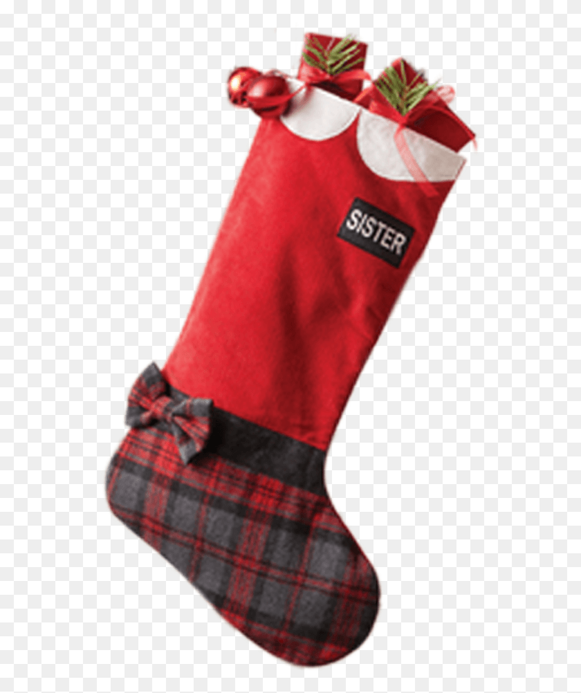 553x942 Plaid Wool Missionary Stocking Sock, Gift, Christmas Stocking, Person HD PNG Download