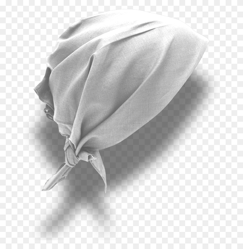 694x799 Plain Bandanna Display White Shadow Garden Roses, Clothing, Apparel, Bonnet HD PNG Download