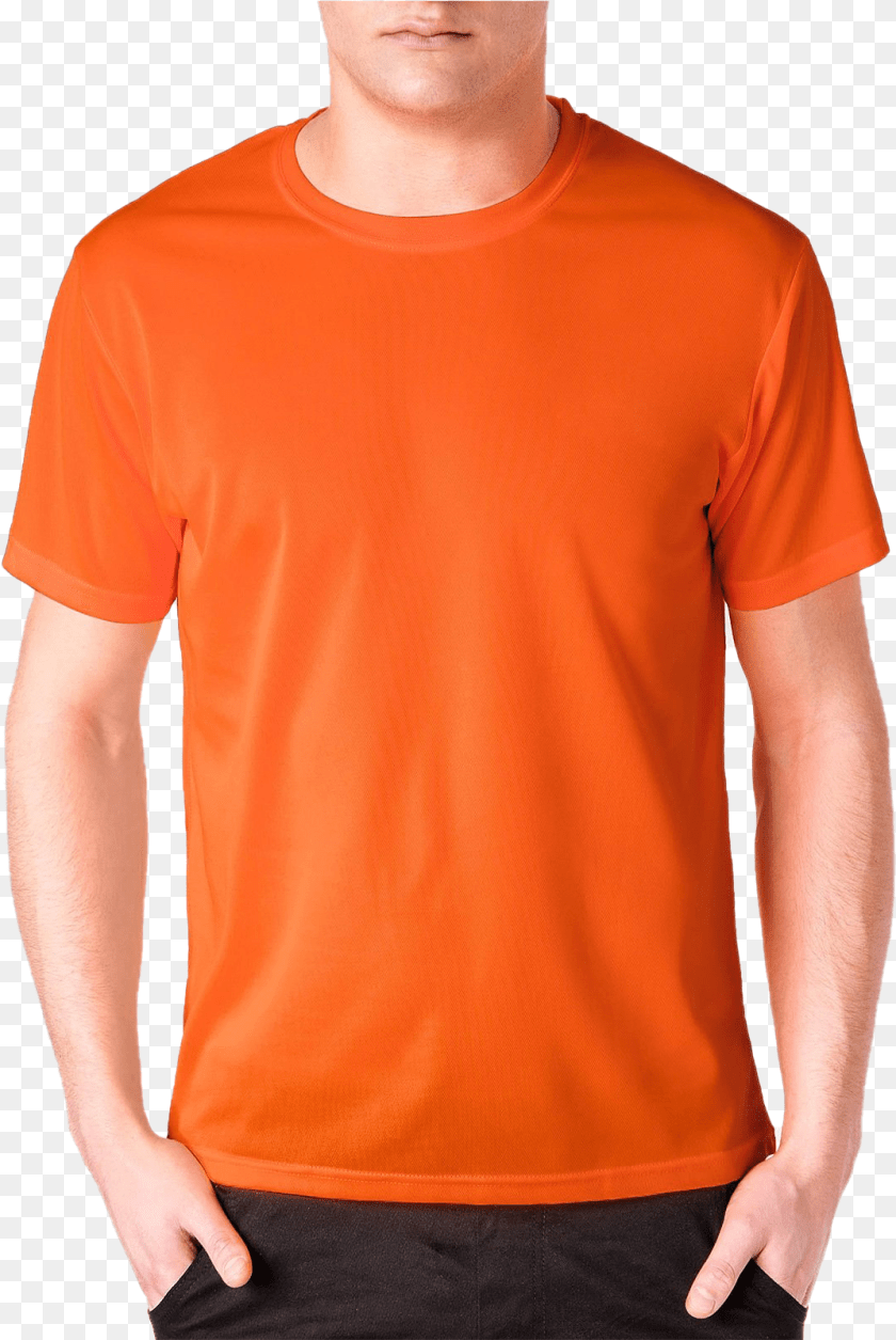 1072x1601 Plain Orange T Shirt Mens, Clothing, T-shirt, Sleeve Transparent PNG