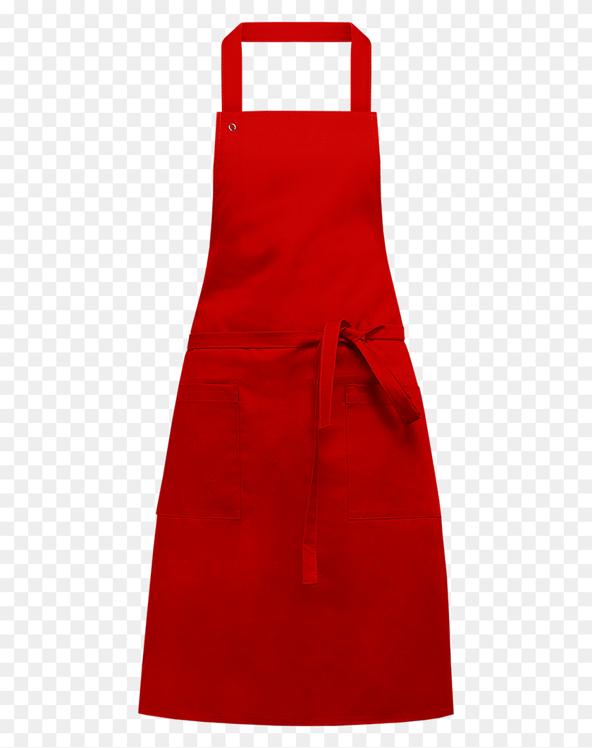 451x1001 Plain Red Apron Red Apron, Clothing, Apparel, Dress HD PNG Download