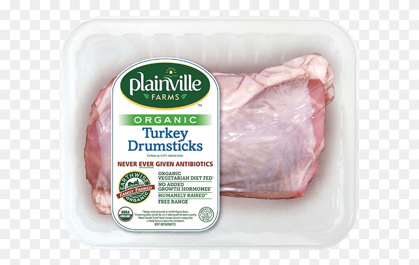599x472 Plainville Farms Turkey Drumsticks Are A Natural Gammon, Pork, Food, Ham HD PNG Download