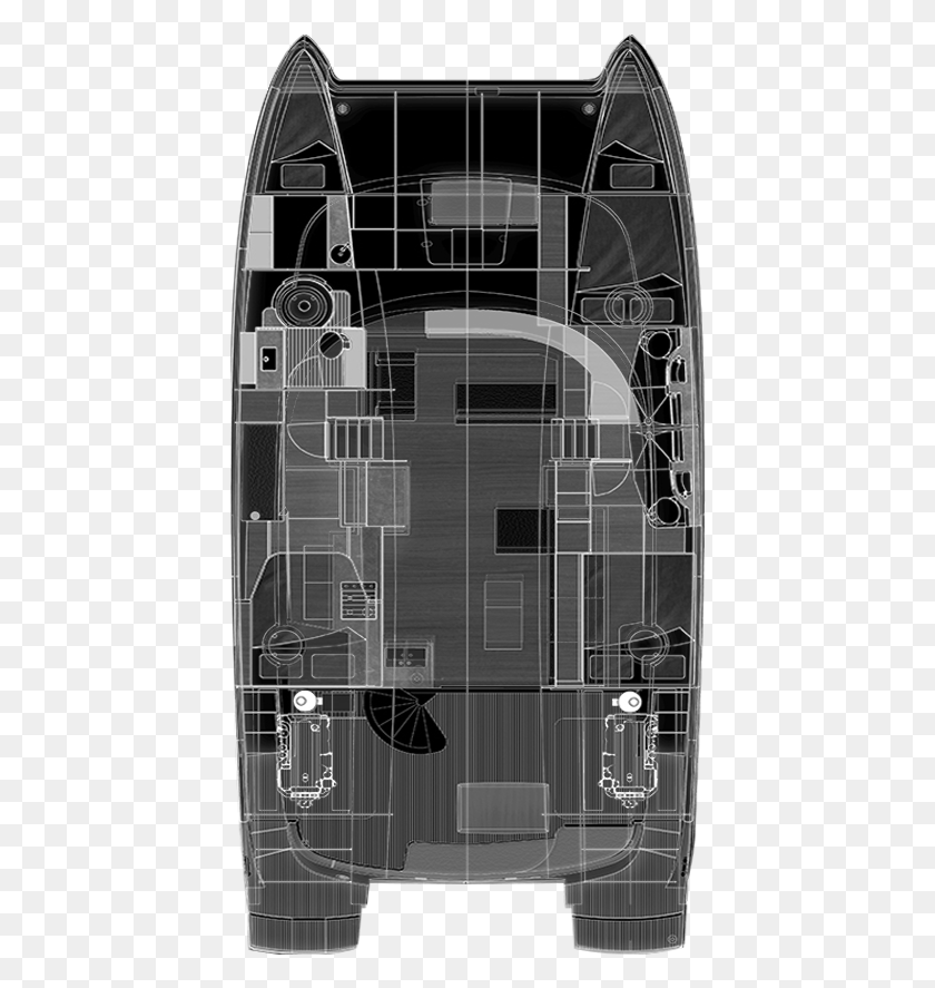 428x827 Plan De Catamaran Inflatable Boat, Plot, Diagram, Floor Plan HD PNG Download