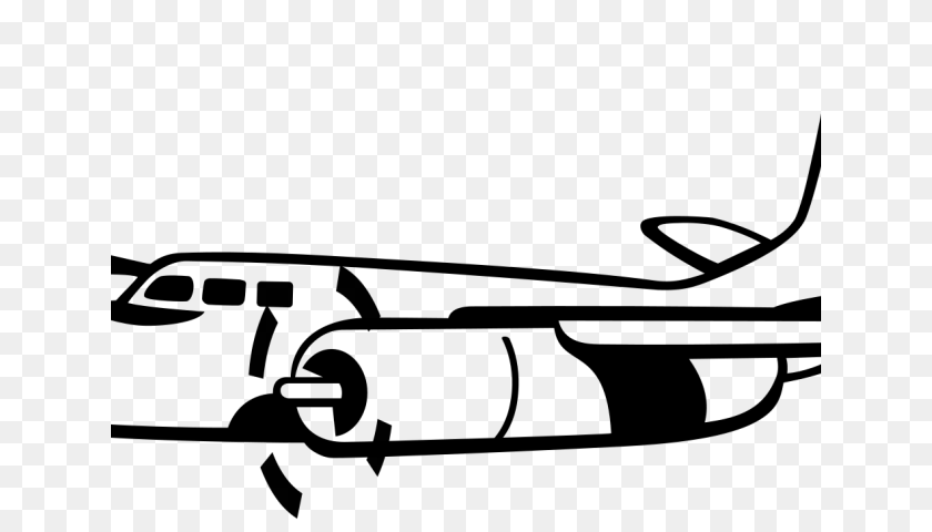 640x480 Plane Clipart Cartoon, Gray PNG