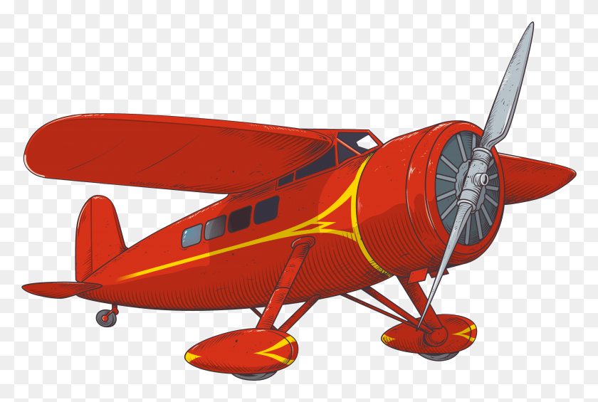 4111x2666 Plane Clipart Fire Amelia Earhart Clip Art, Aircraft, Vehicle, Transportation HD PNG Download