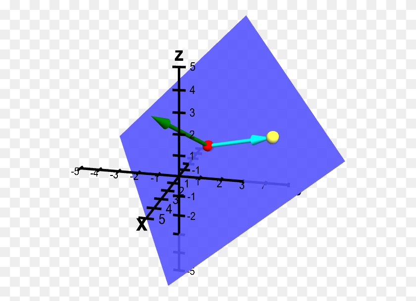 555x549 Descargar Png Plano Desde Un Punto Y Vector Normal Con Parametrización Adicional De Un Plano, Triángulo, Diagrama, Diagrama Hd Png