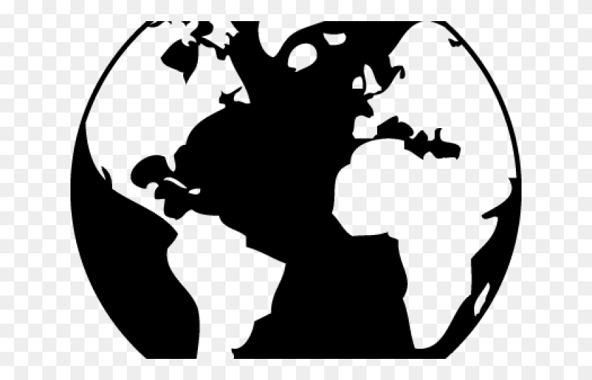 640x480 Planet Earth Clipart Black And White Black And White Earth, Gray, World Of Warcraft HD PNG Download