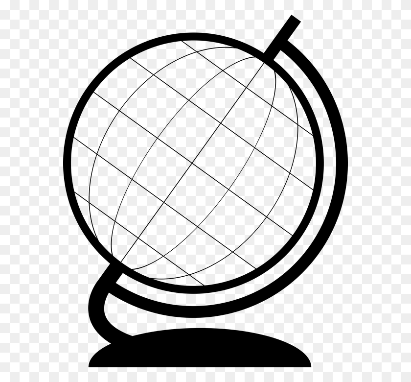 582x720 Planet Earth Clipart Simple Outline Of A Globe, Gray, World Of Warcraft HD PNG Download