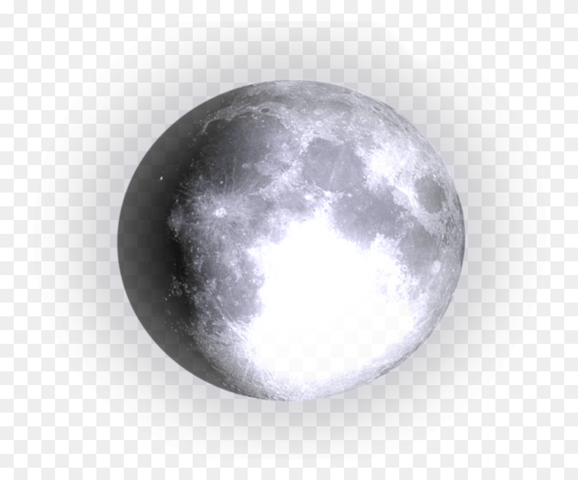 978x801 Planet Glowing Gray Freetoedit Moon, Astronomy, Outer Space, Universe HD PNG Download