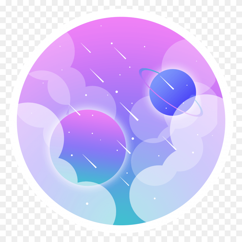 1867x1867 Планета Звездное Небо Метеор Оригинал И Круг Psd, Сфера, Фиолетовый, Воздушный Шар Png Скачать