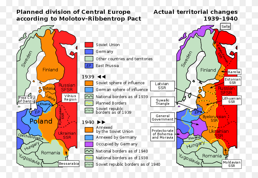 735x519 Planned And Actual Territorial Changes In Central Europe World Map Before And After World War, Plot, Diagram, Map HD PNG Download