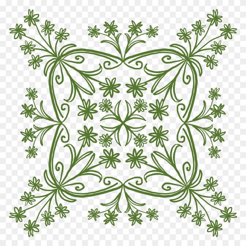 1631x1631 Plant Green Leaf Flower Background And Psd, Floral Design, Pattern, Graphics HD PNG Download