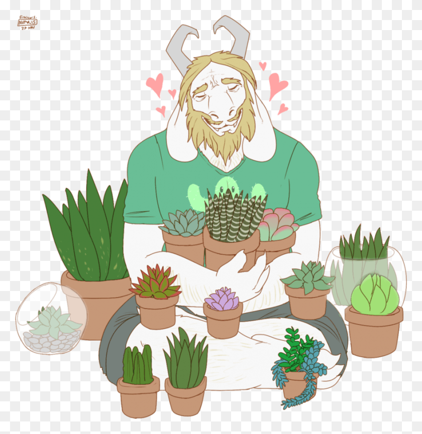 879x908 Plants By Saintnevermore Succulent Drawings, Person, Human, Plant HD PNG Download