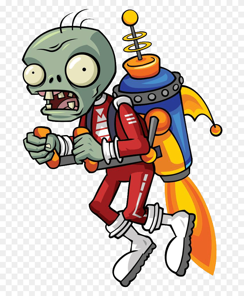 692x957 Plants Vs Zombies Clipart Jester, Fireman HD PNG Download
