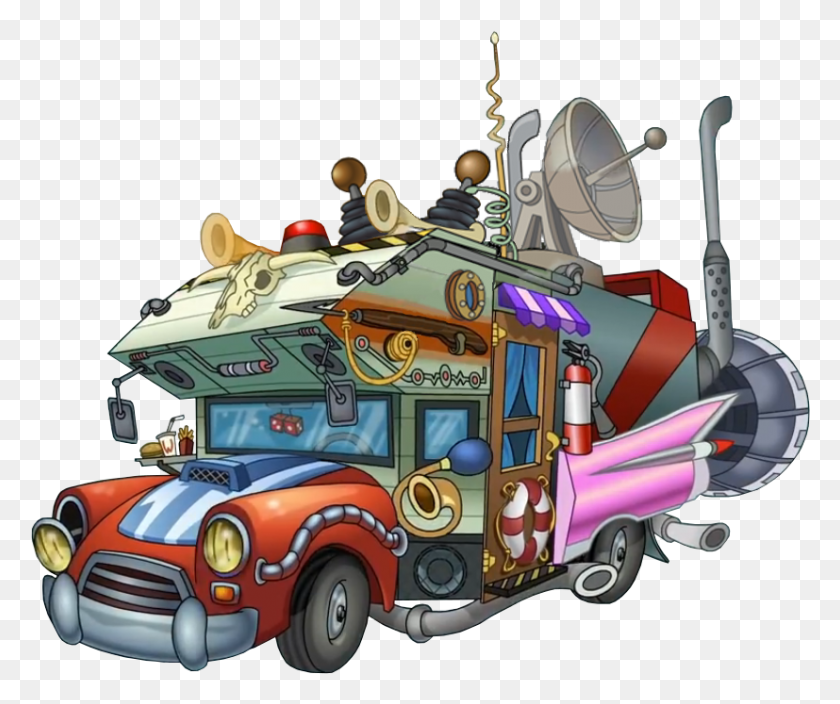 827x683 Plants Vs Zombies Time Machine, Fire Truck, Truck, Vehicle HD PNG Download