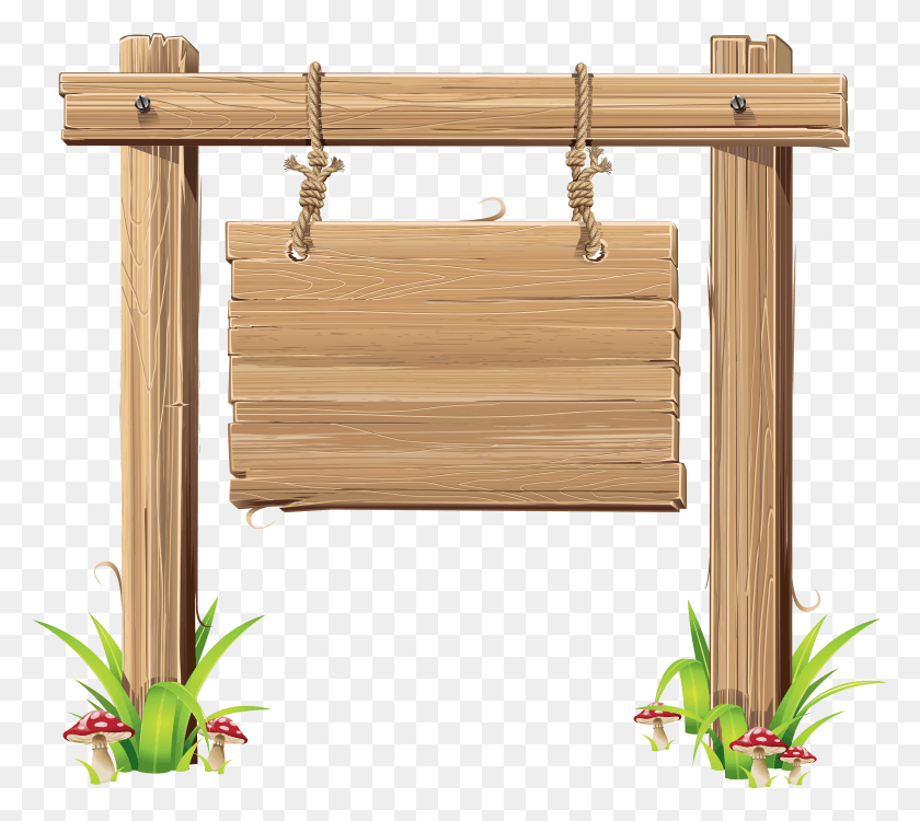 6105x5406 Plaque Clipart Wood Plank Wooden Signs Vector, Home Decor, Indoors, Interior Design HD PNG Download