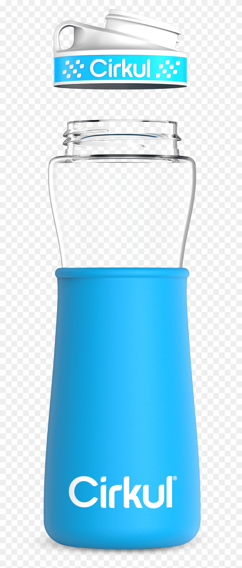 709x1906 Plastic Bottle Amp Comfort Grip Lid Chill Sleeve Water Bottle, Shaker, Light, Lightbulb HD PNG Download