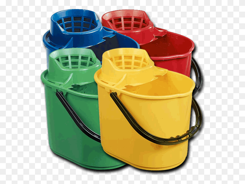 568x572 Plastic Mop Bucket And Wringer Mopbuckets HD PNG Download