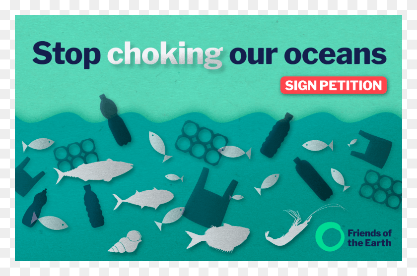 1100x702 Plastics Are Chocking Our Oceans Stop Choking Our Oceans, Fish, Animal, Paper HD PNG Download