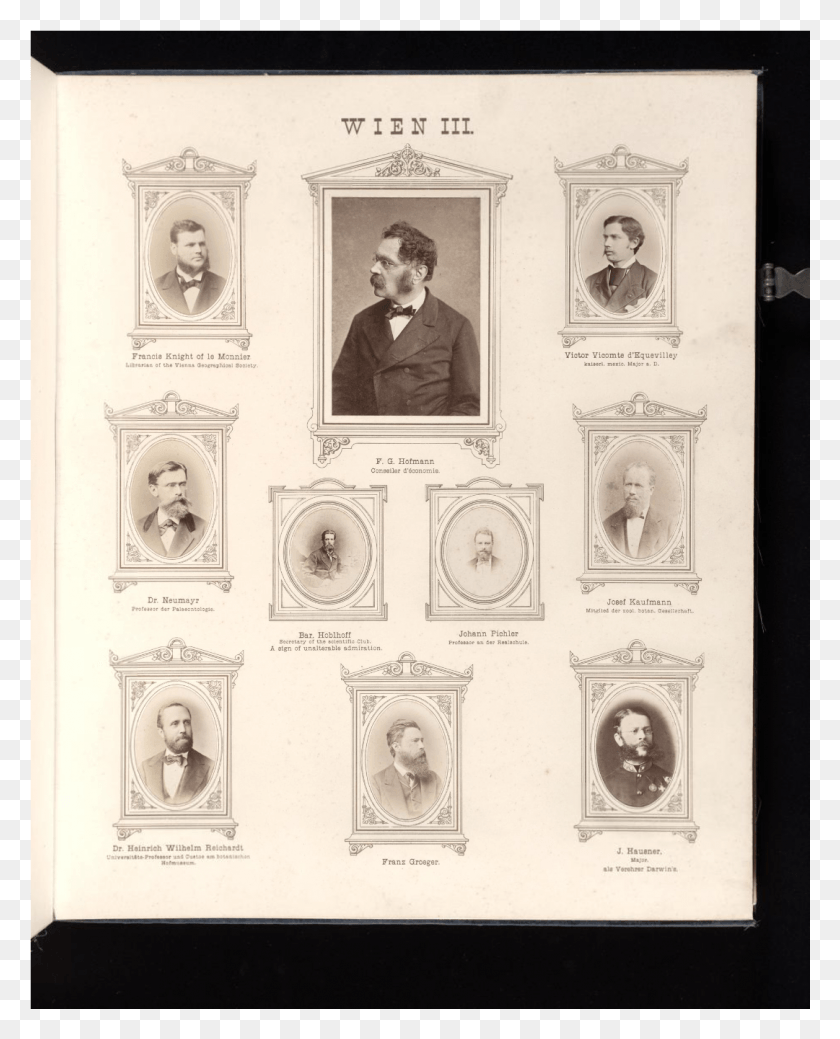 1081x1358 Plate 06 Photograph Album Of German And Austrian Scientists Style, Person, Human, Head HD PNG Download