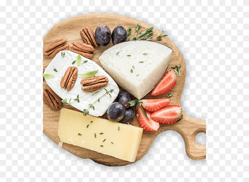 551x555 Plate Blue Cheese, Plant, Pecan, Seed HD PNG Download
