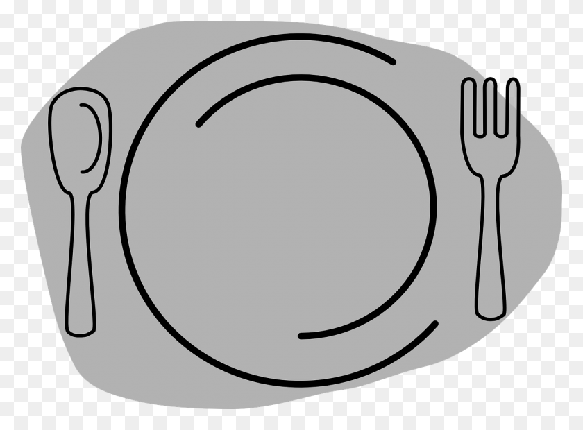 1280x920 Plate With Knife And Fork Knife And Fork Clipart, Tool, Buckle HD PNG Download