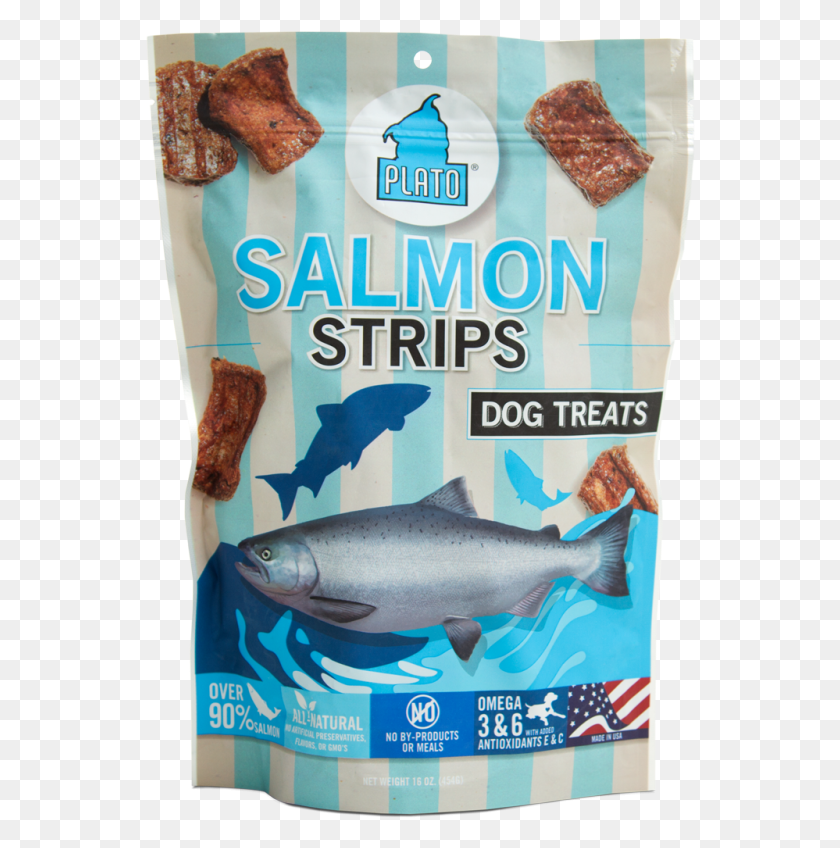 551x788 Plato Salmon Strips Dog Treats, Coho, Fish, Animal Descargar Hd Png