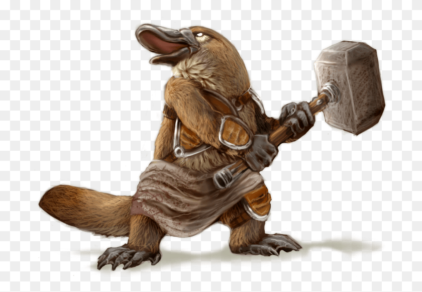 704x521 Platypus And Mjolnir, Figurine, Person, Human HD PNG Download