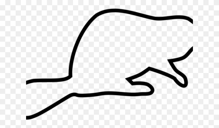 641x431 Platypus Clipart Beaver Outline Drawing Of A Beaver, Gray, World Of Warcraft HD PNG Download