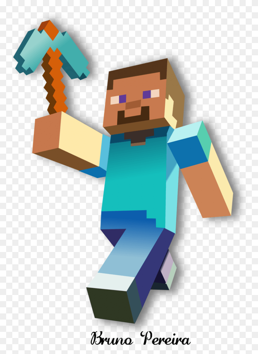 800x1120 Play Art Story Video Mode Games Minecraft Minecraft Steve With Pickaxe, Trophy HD PNG Download