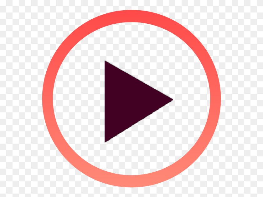 573x571 Play Button Icon Orange Gradient Circle Transparent Background Playbutton, Triangle, Symbol, Plectrum HD PNG Download