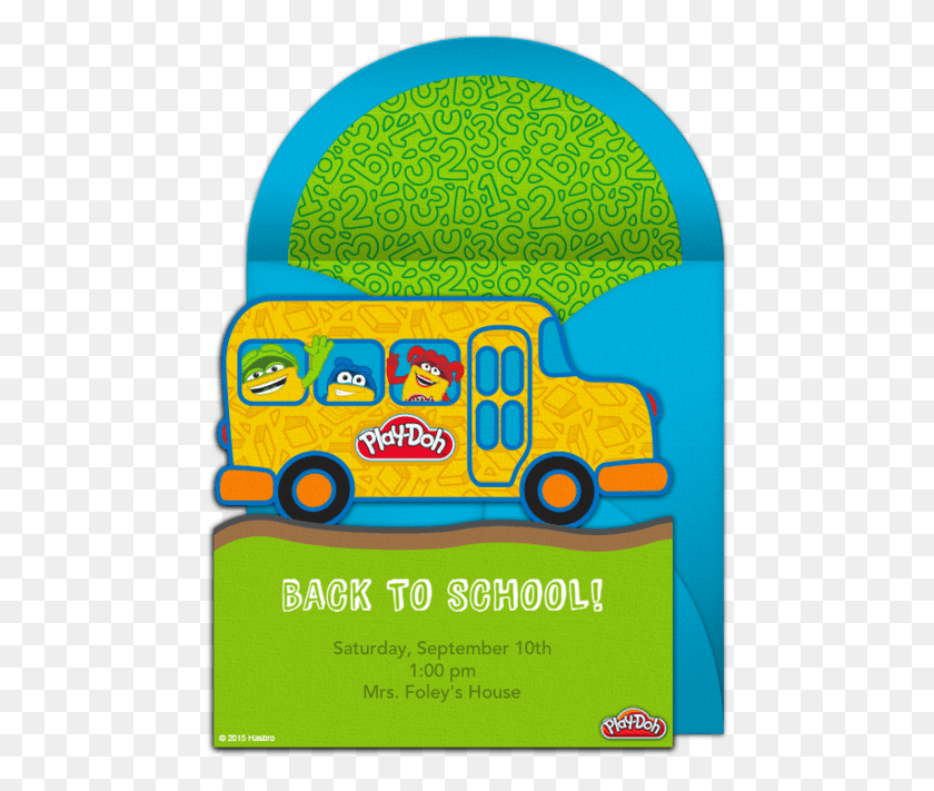 473x651 Play Doh Back To School Online Invitation Play Doh, Flyer, Poster, Paper Hd Png Скачать