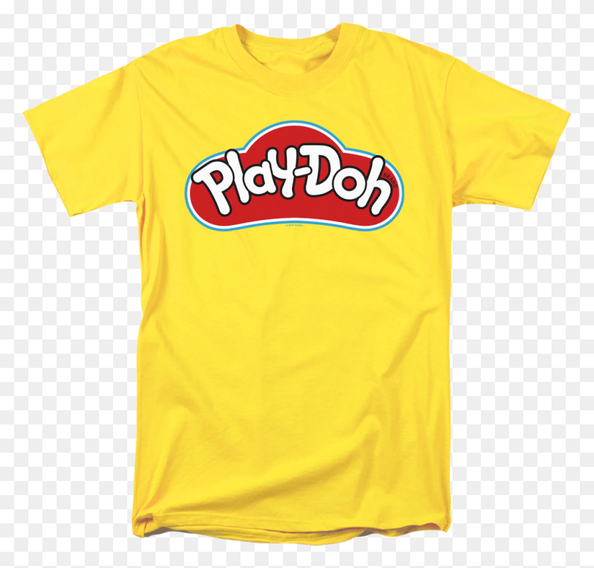 994x947 Play Doh T Shirt Yellow With Logo, Clothing, Apparel, T-shirt HD PNG Download