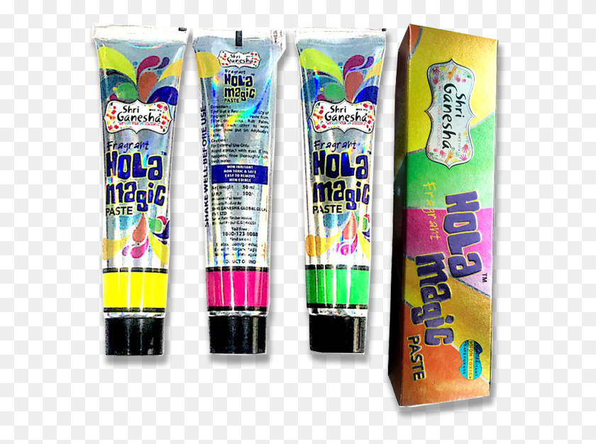 597x566 Play Holi In A Unique Style With Hola Magic Paste Lip Gloss, Bottle, Paint Container, Cosmetics HD PNG Download