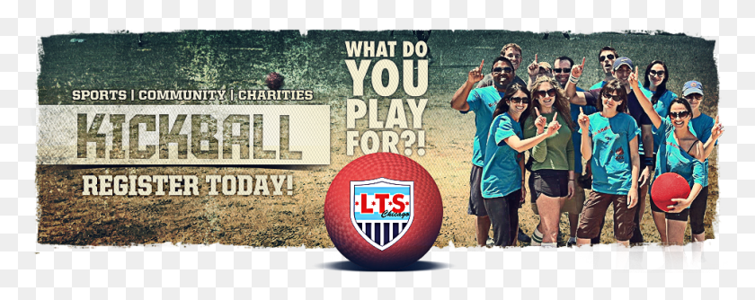 960x338 Play Kickball With Lts Chicago Chicago, Person, Human, Advertisement HD PNG Download