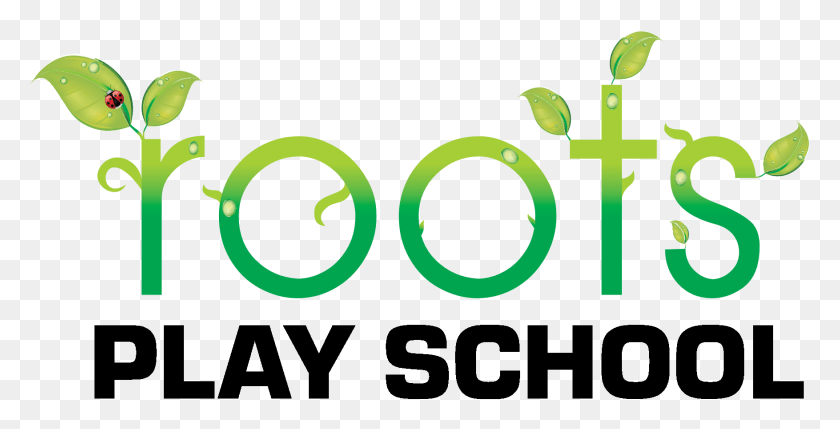 1754x831 Play School Kids Images Roots Play School Logo, Text, Symbol, Green HD PNG Download