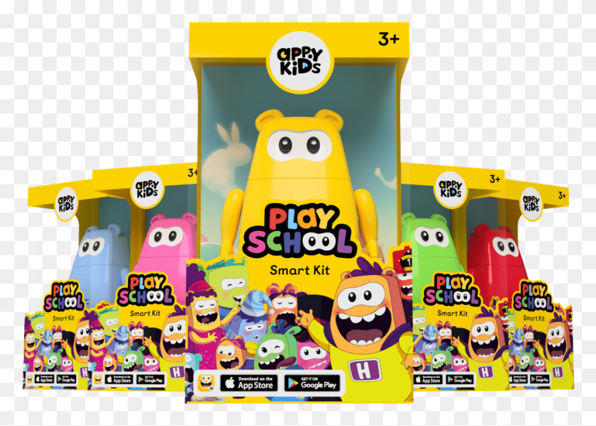 941x653 Play School Smart Kit Cartoon HD PNG Download