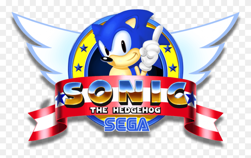 799x481 Play Sonic The Hedgehog On Pc Sonic The Hedgehog Sega Logo, Poster, Advertisement, Paper HD PNG Download
