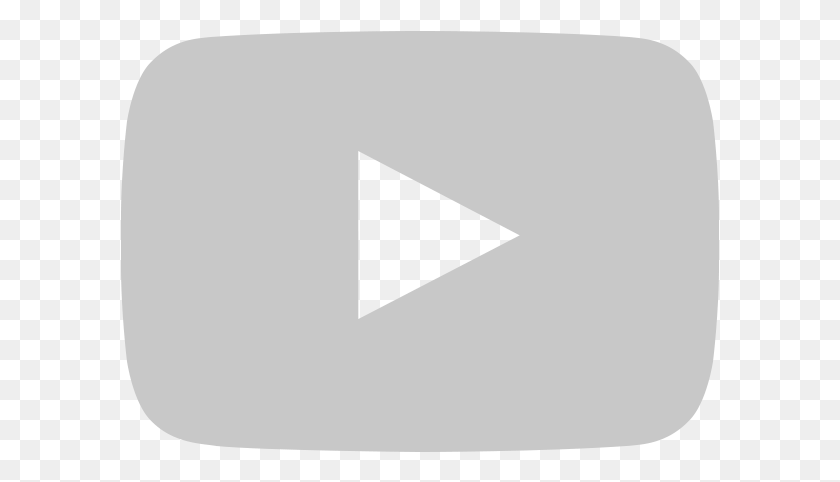 599x422 Play Youtube Grey Button Transparent Stickpng Sign, Triangle, Text, Label HD PNG Download