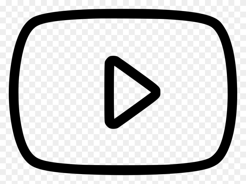 980x718 Play Youtube Svg Free Icon Video Play, Oval, Clothing, Apparel HD PNG Download