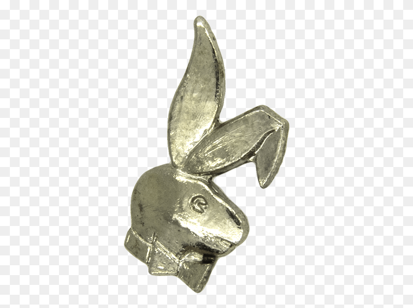 338x567 Playboy Bunny Pin Серебряный Кролик, Шлем, Одежда, Одежда Hd Png Скачать