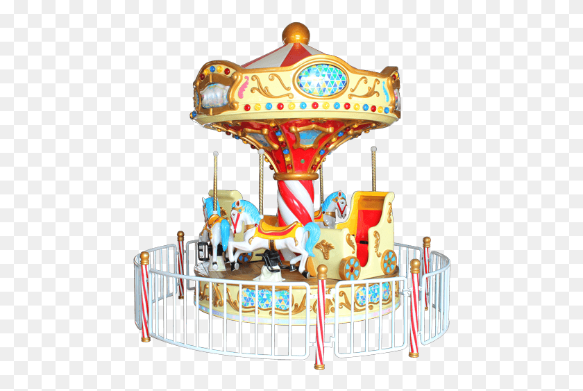 458x503 Player Carousel Indoor Outdoor Ride Indoor Carousel, Amusement Park, Toy, Theme Park HD PNG Download