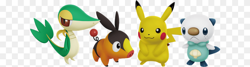 640x226 Player Pokemon Pikachu Oshawott Snivy Tepig, Plush, Toy Sticker PNG