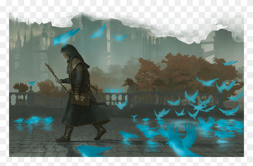 1000x631 Players Can Make Many Cosmetic Decisions About How Murmuring Mystic Art, Person, Human, Fish HD PNG Download