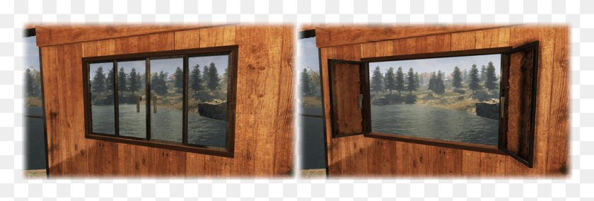 1000x289 Players Can Now Craft Glass Windows For Both The Flat Painting, Wood, Hardwood, Plywood HD PNG Download