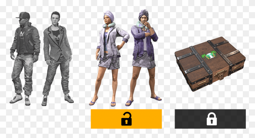 798x404 Playerunknowns Battlegrounds Promo Skins Twitch Prime Pubg Skins, Person, Clothing, Shoe HD PNG Download