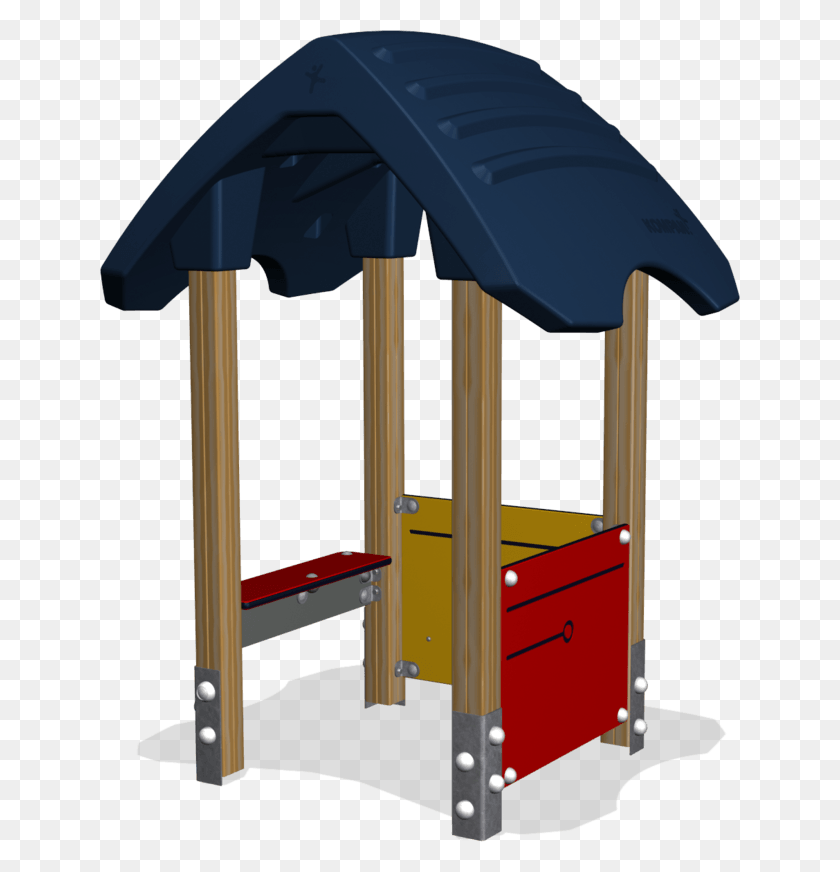640x812 Playhouse With Desk Wood Post Gazebo, Mailbox, Letterbox, Canopy HD PNG Download