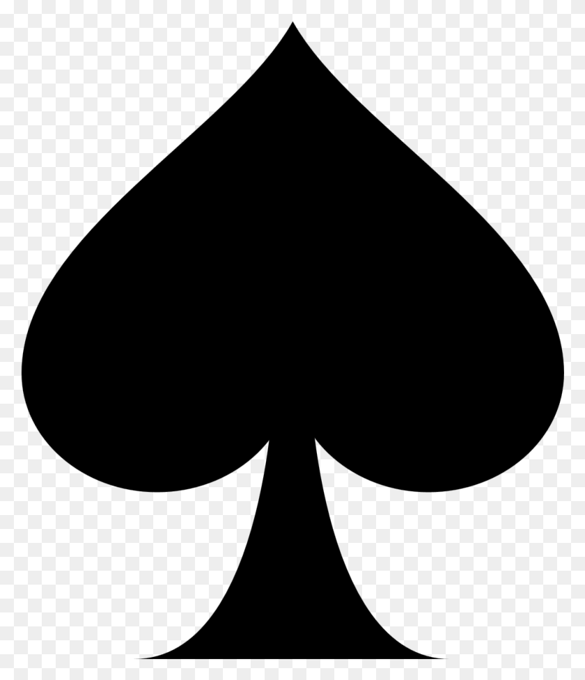 1013x1191 Playing Card Ace Of Spades Suit Clip Art Spade Clip Art, Gray, World Of Warcraft HD PNG Download
