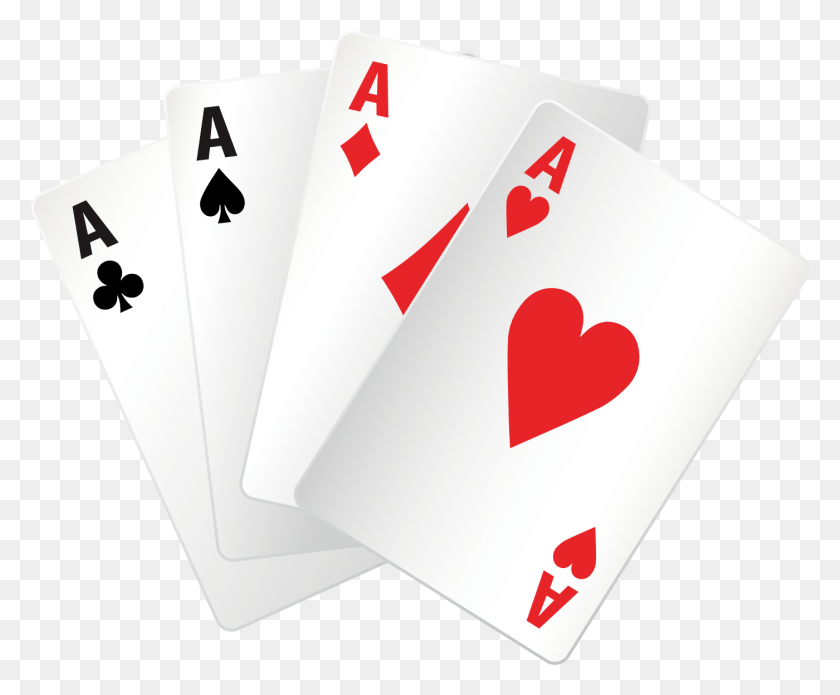 1400x1140 Playing Cards Transparent Image Four Cards, Gambling, Game, First Aid HD PNG Download