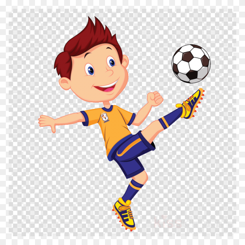 900x900 Playing Football With Friends Clipart Football Soccer Player Clipart, Soccer Ball, Ball, Soccer HD PNG Download